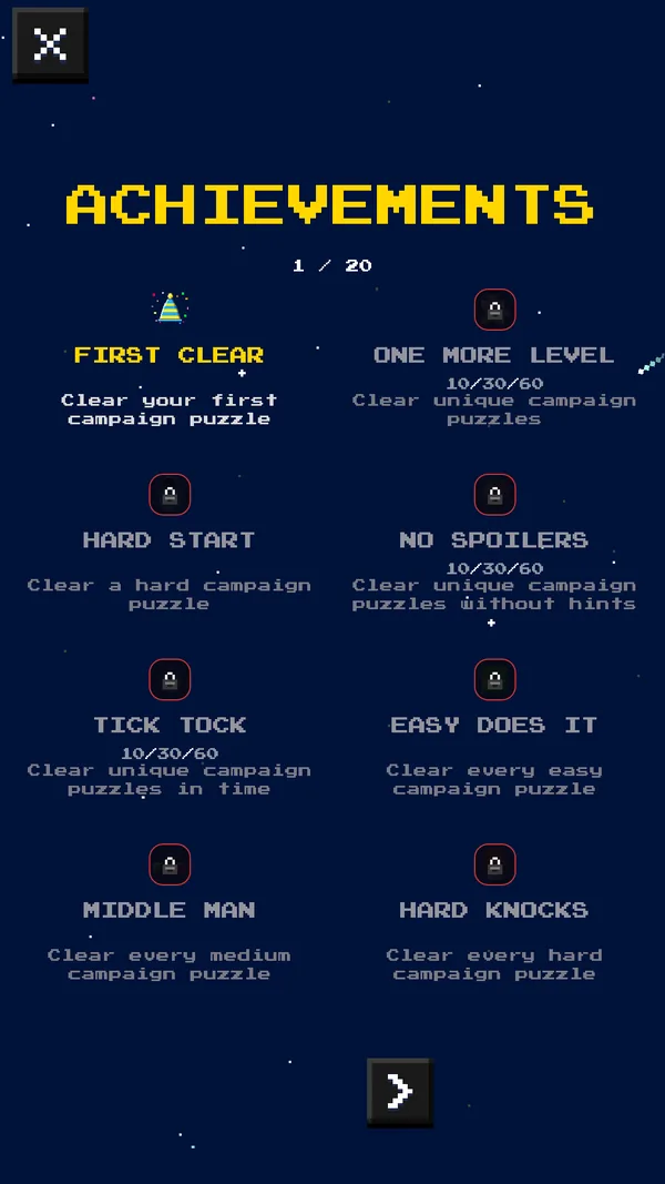 Spaceblox achievements