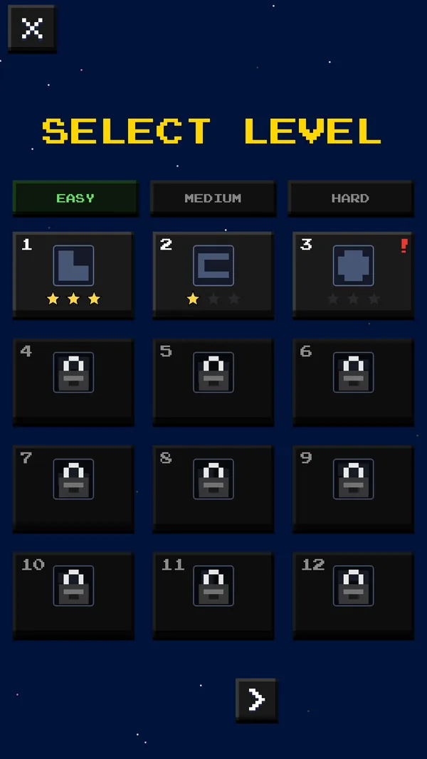 Spaceblox level select